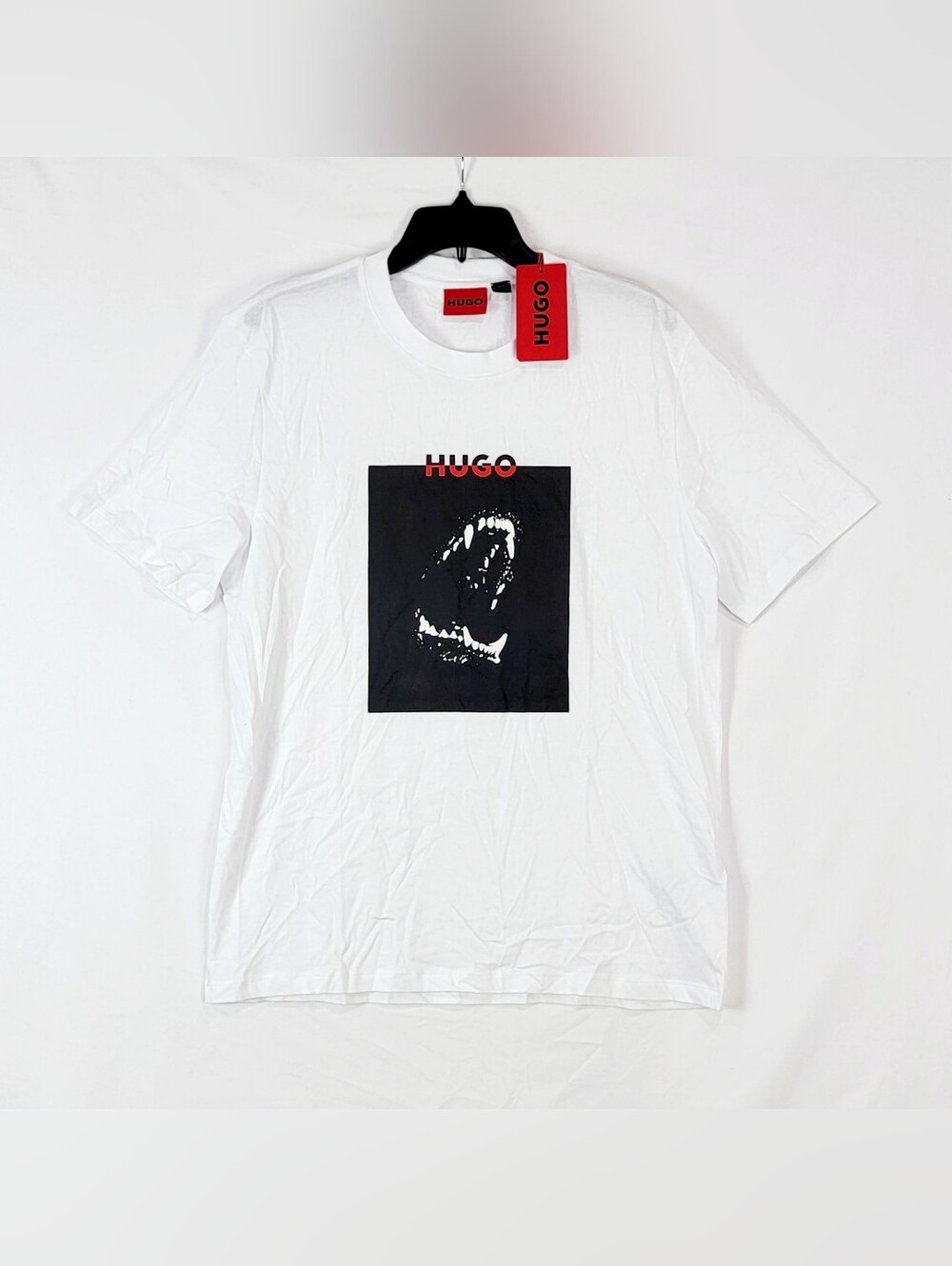 $69 Hugo Boss Mens Dobero Short Sleeve Crewneck Logo T-Shirt - Picture 5 of 10